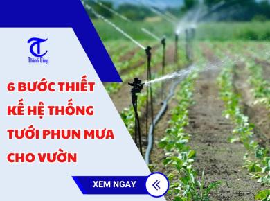 Top 6 bước thiết kế hệ thống tưới phun mưa cho vườn