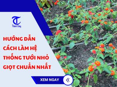 Hướng dẫn cách làm hệ thống tưới nhỏ giọt 