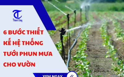 Top 6 bước thiết kế hệ thống tưới phun mưa cho vườn