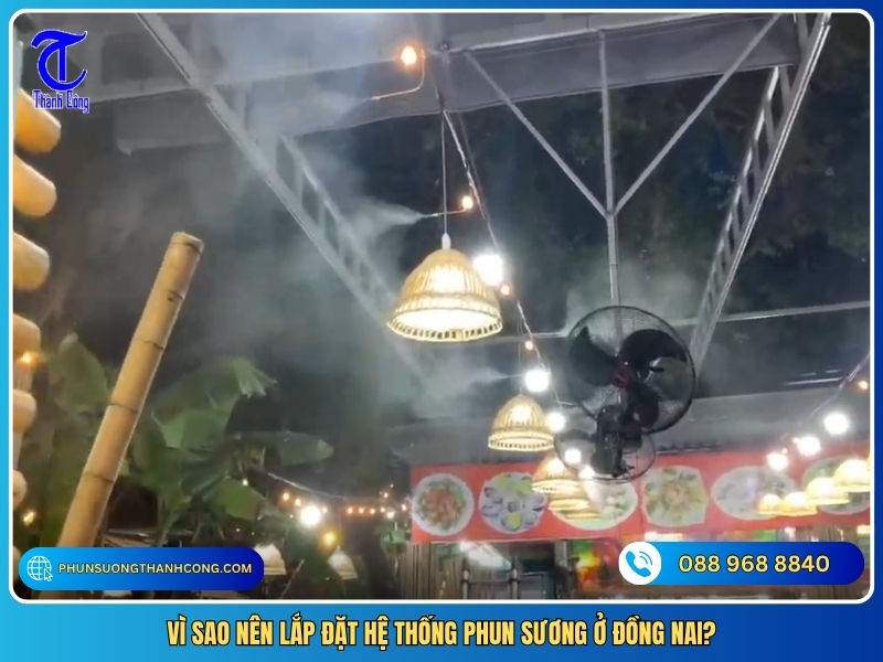 vi sao nen lap dat he thong phun suong o dong nai