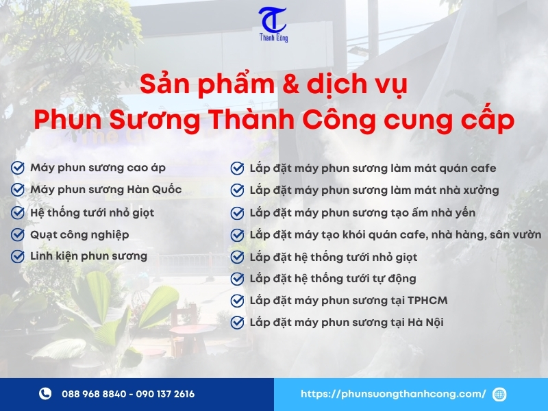 cac san pham dich vu ma thanh cong cung cap