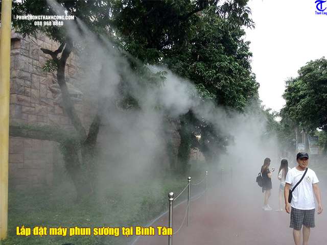 Lắp đặt máy phun sương tại Bình Tân